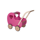 Van Dijk Toys - Houten Poppenwagen Vintage Roze