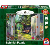 Schmidt - Uitzicht op de betoverde tuin (1000) - Puzzel