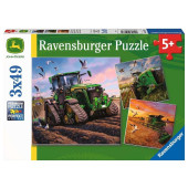 Ravensburger Puzzel - John Deere in Aktie (3x49)