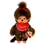 Monchhichi Meisje + Mini Monchhichi