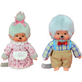 Monchhichi Set - Grootmoeder en Grootvader (20cm)