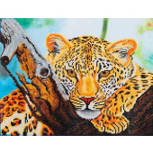 Diamond Dotz ® painting Art Leopard Look 