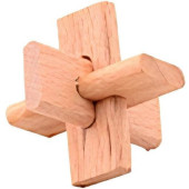 Houten Breinbreker Puzzel H 4,5 Cm - Puzzel J