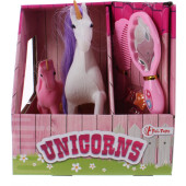 Toi-Toys Speelset Unicorn met Veulen 3-delig Wit/roze