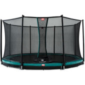 BERG Trampoline Favorit InGround 430 Groen + Veiligheidsnet Comfort