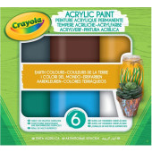 Crayola Acrylverf Aardetinten, 6st.