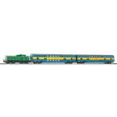 Piko H0 Startset - Poolse Diesel Locomotief SM42 + 2 Dubbeldekker wagons (97934)