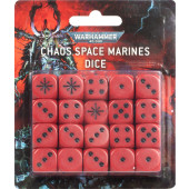 Warhammer 40K - Chaos Space Marines Dice Set (86-62)