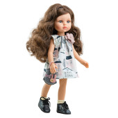 Paola Reina - Pop Amigas Carol met Bruine Krullen (32cm)