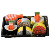 Set houten sushi op tray